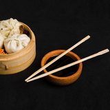 2956 DESIGNER NATURAL ROUND BAMBOO REUSABLE CHOPSTICKS