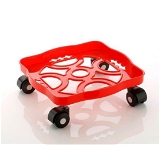 0099 SQUARE PLASTIC GAS CYLINDER TROLLEY