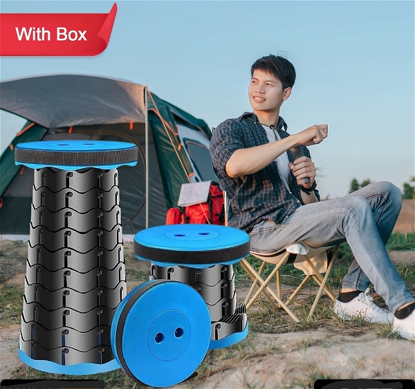 0177 RETRACTABLE FOLDING STOOLS PORTABLE LIGHTWEIGHT FOR INDOOR AND OUTDOOR TRAVEL