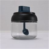 5219 SPICE JAR SEALED SPOON COVER INTEGRATED DESIGN WITH SPOON FOR KITCHEN