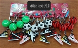 Foot Ball and Shoe Keychain