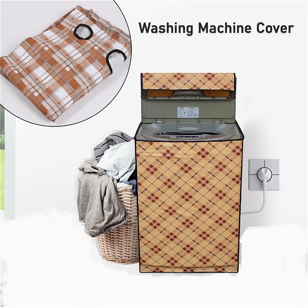 6299A WATERPROOF PROTECTIVE WATERPROOF AND DUSTPROOF (TOP LOAD) WASHING MACHINE COVER FOR FULLY AUTOMATIC (SIZE : 80X60X60 CM)