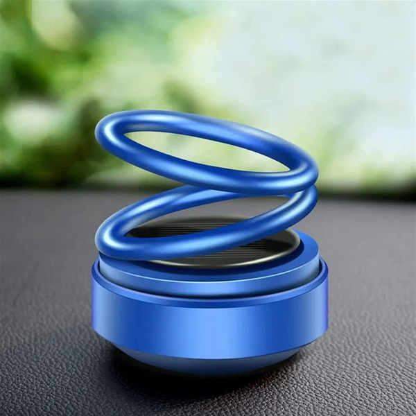 6319 SOLAR POWER CAR AROMA DIFFUSER 360°DOUBLE RING ROTATING DESIGN