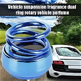 6319 SOLAR POWER CAR AROMA DIFFUSER 360°DOUBLE RING ROTATING DESIGN
