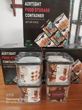 2763 4 PC SQUARE CONTAINER 700 ML
