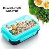 5238 KIDS LUNCH BOX & AIR TIGHT-BPA FREE-INTER LOCK WITH 4 COMPARTMENT INSULATED LUNCH BOX PLASTIC TIFFIN BOX FOR BOYS, GIRLS & SCHOOL