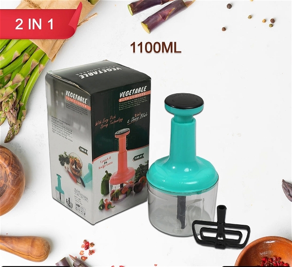 2759A 2 IN 1 PUSH CHOP 1100ML USED FOR CHOPPING OF FRUITS AND VEGETABLES.