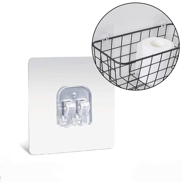 7434 ADHESIVE STICKY WATERPROOF AND OIL PROOF, REUSABLE WALL UTILITY SEAMLESS WALL HOOK