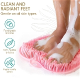7690 SILICONE SHOWER FOOT & BACK SCRUBBER, MASSAGE PAD