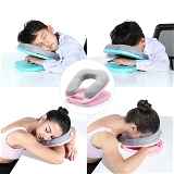 1152A Premium Quality Nap Pillow, Foldable U-Shaped Pillow Nap With Eye Mask Artifact Office Desk for Students And Workers