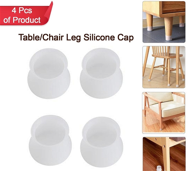 7469 Furniture Feet Pads, Chair Leg Caps Good Flexibility Not Easy to Fall Silicone Pad ( 4pcs Pad )