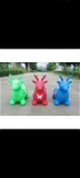 Inflatable Bouncer Jumping Rides on Animal Bouncy Horse Toys Child Kids Rubber Deer Gift Toys