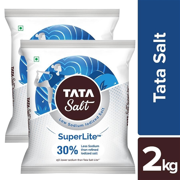 Tata �Tata Salt Super Lite Iodized Salt - 30 % Less Sodium, 1 Kg - 1 KG