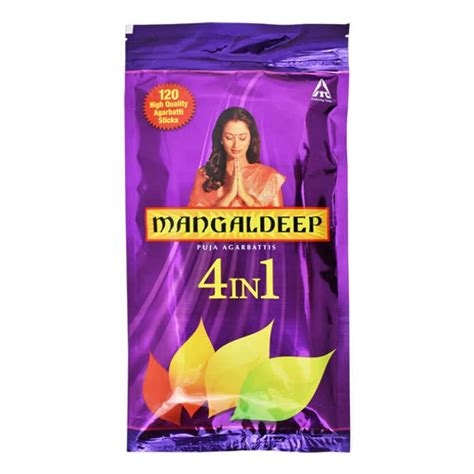 Mangaldeep 4 in 1 Puja Agarbatti 120 Pcs