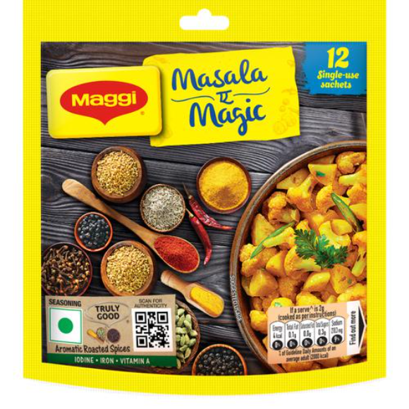 MAGGI Masala - Ae - Magic Seasoning - Vegetable Masala, 6 g (Pack of 12)
