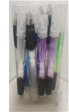 Sanitizer Spray Refillable Bottle Pen with Three Functions, Sanitize, Write and Press Elevator With clip1728PB - 4 ML