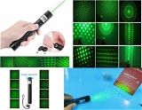 YF - Laser 303 Powered Green Laser Pointer , Charger & Safety Key ( Body color black ) POINTER :- GREEN  (100pcs in 1 ctn )