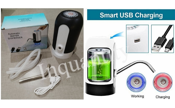 Automatic Portable Wireless Water Can Dispenser Pump with USB Charging Cable (USE for 20Ltr water bottle )1ST-A