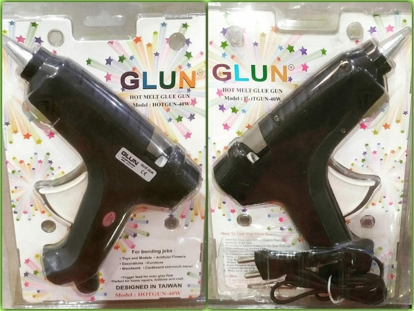 GLUE GUN 40 WATT GLUN black 48pc in 1c
