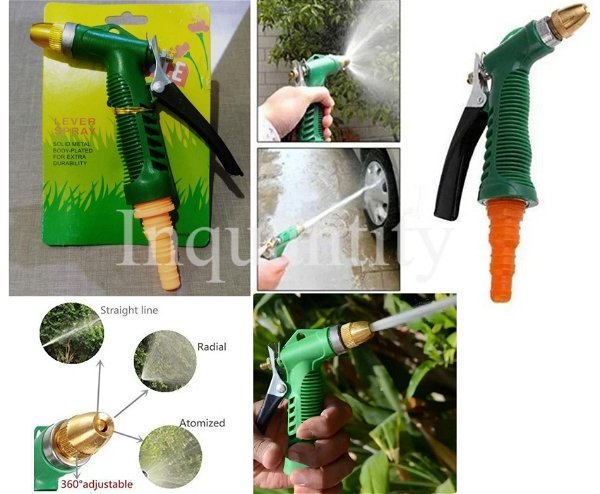 LEVER SPRAY Durable Hose Nozzle Water Lever Spray Gun For (Garden /car Pressure Washer Spray Gun (100 pcs in 1 ctn )