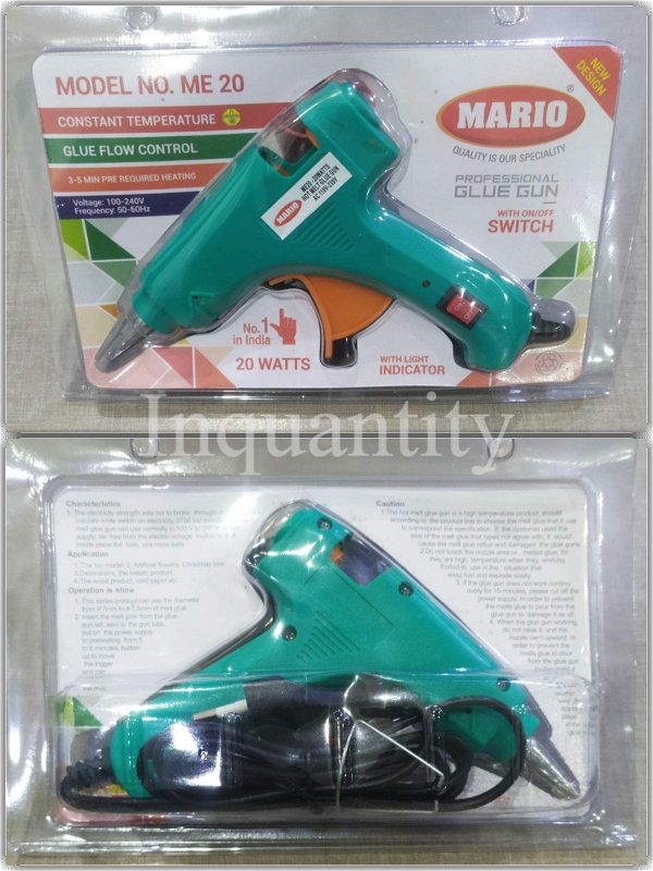  MARIO GLUE GUN 20 WATT GREEN (96 PCS IN 1 Ctn)