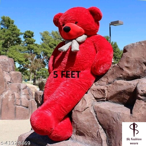 teddy bear big red colour