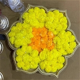 Flower Decoration Urli - golden, 18*18