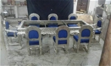 German Silver Metal Dinning Set - all colours, 8 seater 