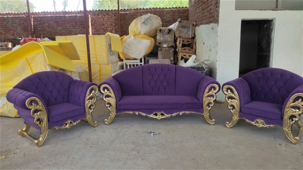 Harsh Jeen Handicraft Royal Metal Sofa Set - All Colors Available