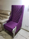 Harshjeen Handicraft Full Cushion Royal Chair With Deco Paint - All Colors, Free Size