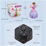 Homeoculture Beautiful Dancing Princess Angel Doll � Toy Features Amazing Music, Walks, Spins, Dances and Emits Awesome Light & Sound - Kids of All Ages (Angel Doll) - 0.5