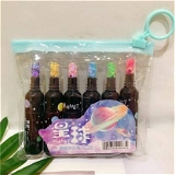 Homeoculture Bottle Shape Highlighter set of 6 (Set of 6,Purple,Pink,Orange,Neon,Green,Blue)��(Set of 6, Multicolor) - 0.5