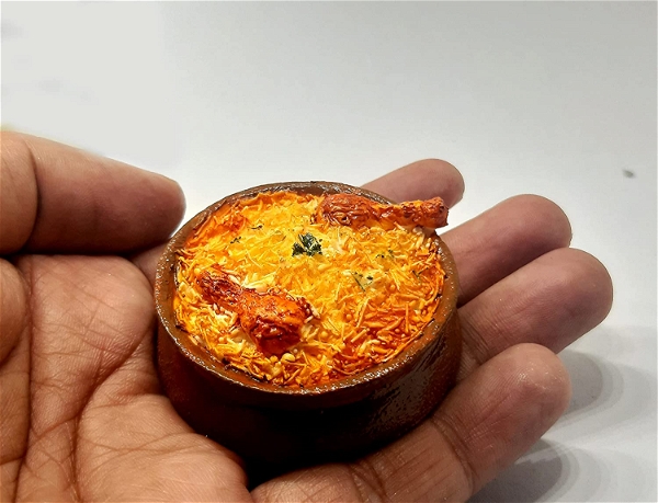 Homeoculture Chicken Biryani Miniature Attractive Fridge Magnet
