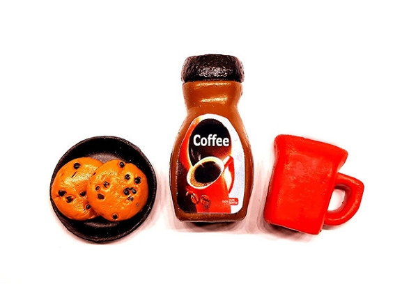 Fridge Magnets Coffee cookie cup Miniature Attractive Fridge Magnet
