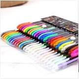 Homeoculture Glitter, Neon, Pastel, Metallic Colors Gel Pen Set, 48 Pcs - 0.5