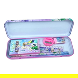 Homeoculture HomeoCulture Frozen Stationery Kit Set for Boys, Stationery for School, Red Color Pencil Eraser Pencil Case Scale Sharpener Crayons and Gift Set (Multi Color – 7 in 1 Set) - 0.5