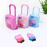 Homeoculture Pencil Eraser Cartoon Shape Erasers in a Trolly Box for Kids for Birthday Presents Return Gifts Props (6 Trolly Box Erasers) - 0.5