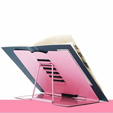 Homeoculture Unicorn Metal Adjustable Portable Reading Book Bookends Foldable Stand Holder Bookshelf Document Holder Base Stationery Metal Bookshelf Book Reading Stand Holder Rack Home Storage Supplies - 0.5