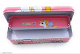 Homeoculture Unicorn Metal Double Decker Pencil Box with Moving Tyres for kids/ Girls - 0.5