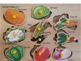 Homeoculture Vegetables in Wooden Puzzle /Latest Wooden Puzzle for Kids / Educational Toy for Kids