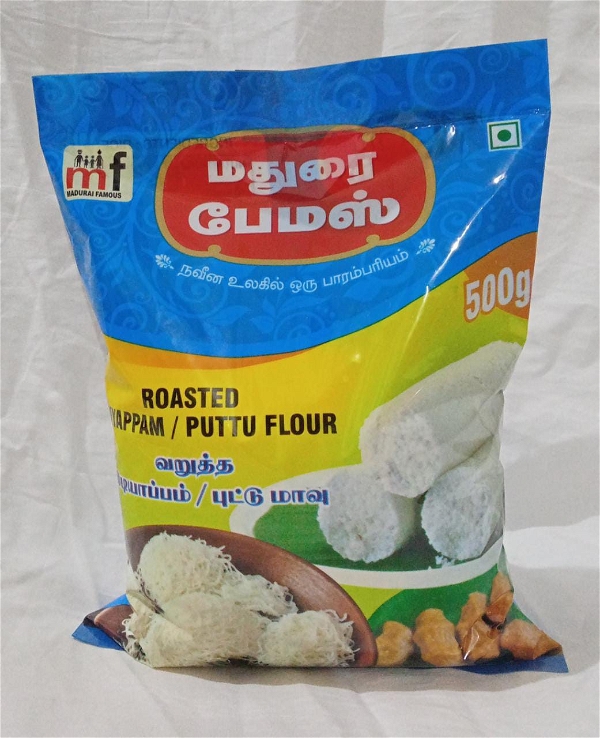 Roasted Rice Idiyaapa Flour வறுத்த பச்சரிசி இடியாப்பம்  - 500 grams