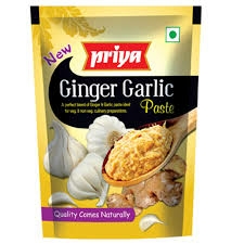 Priya Ginger Garlic Paste - ప్రియ అల్లం వెల్లుల్లి పేస్ట్ - 200 g