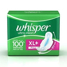 Whisper Ultra Clean XL+ - విష్పర్ అల్ట్రా క్లీన్ XL+ - 7 pads XL+