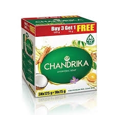 Chandrika Ayur Soap - చంద్రిక ఆయుర్వేదం సబ్బు - 125g×3+75g Free