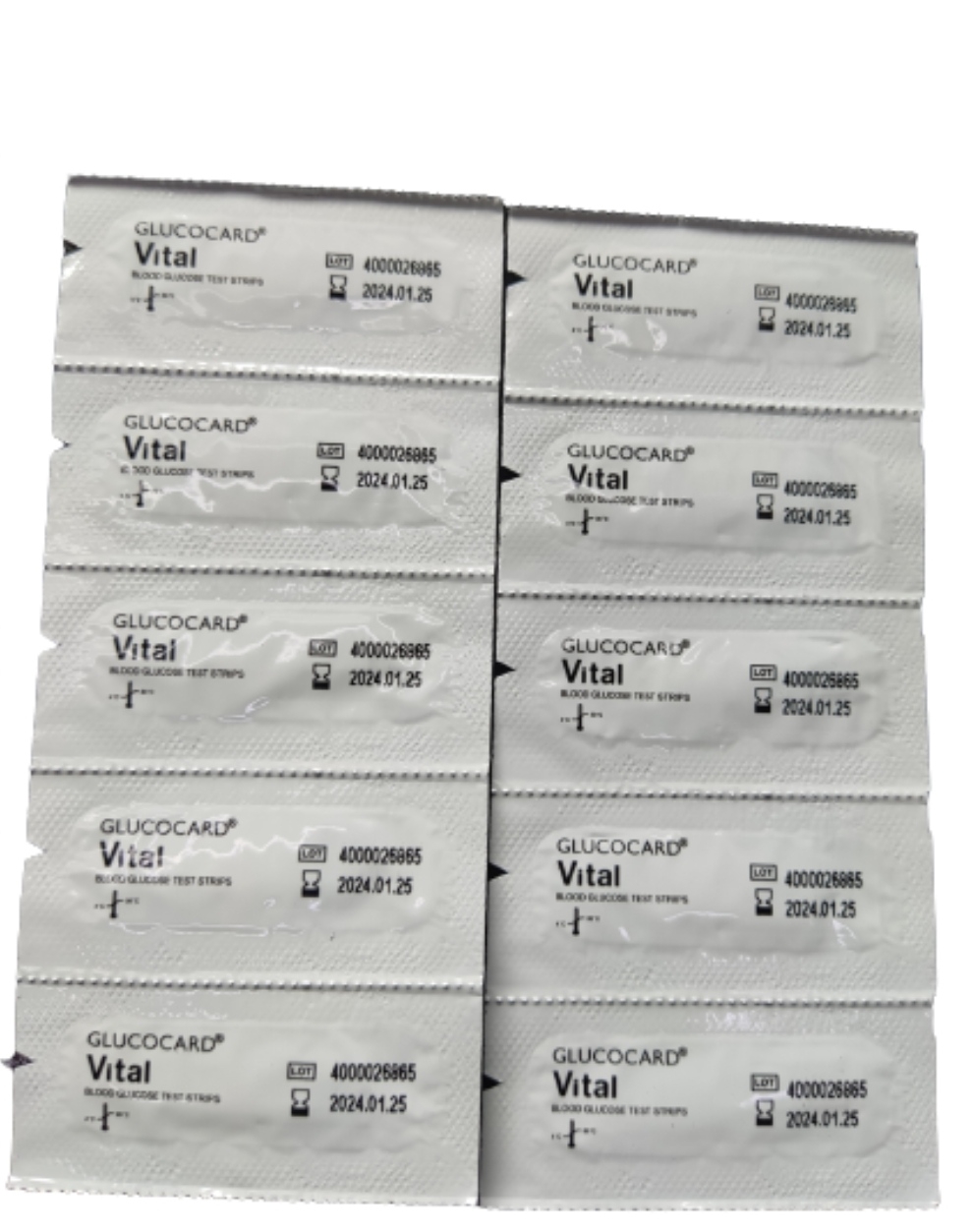 glucocard vital test strips