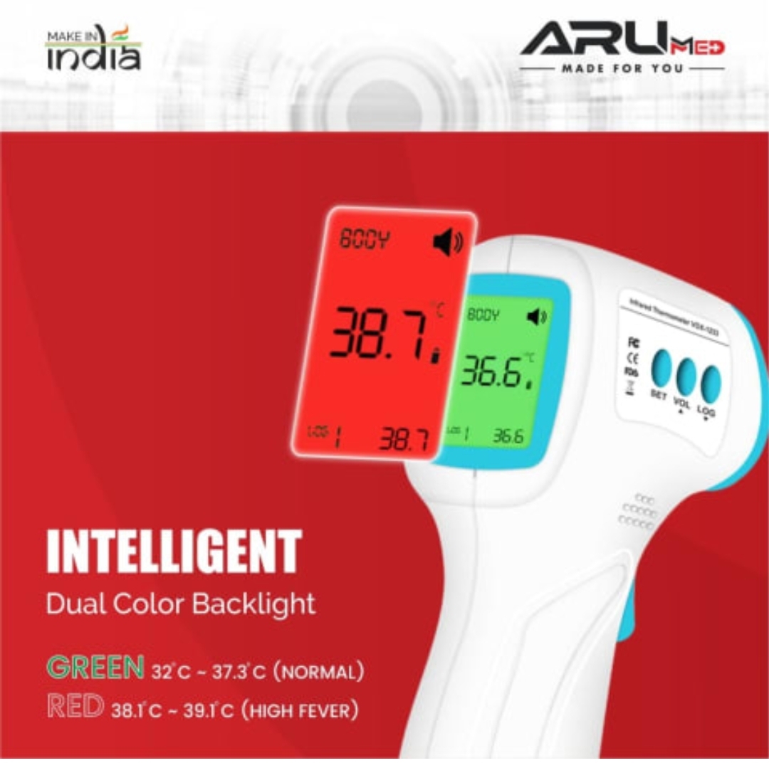 Thermometer ARU AMT 505 Non Contact Infrared Thermometer ( 32 To 42.5 Degree Celsius )