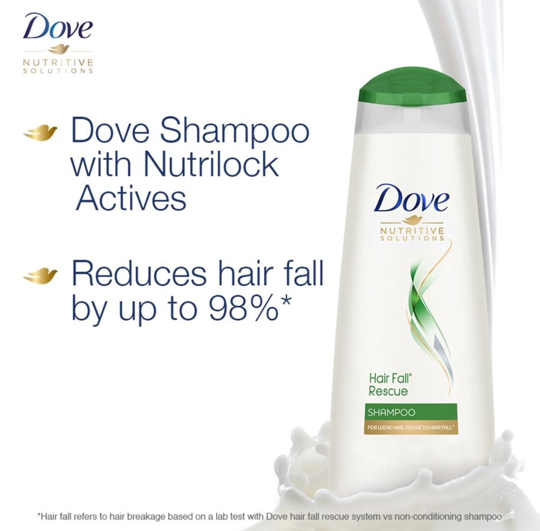 Dove Nutritive Solution Hair Fall Rescue Shampoo (340ml) - 340ml