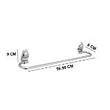 BA14 Stainless Steel 24 inch Towel Holder Rod for Bathroom | Kitchen | Living Room