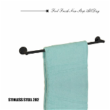 BA29 Stainless Steel 24 inch Towel Holder Rod for Bathroom | Kitchen | Living Room