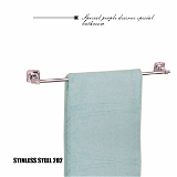 BA33 Stainless Steel 24 inch Towel Holder Rod for Bathroom | Kitchen | Living Room